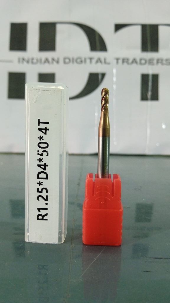 2.5*50 4FLUTE BALLNOSE 55HRC