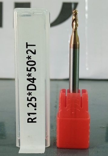 2.5*50 2FLUTE BALLNOSE 55HRC